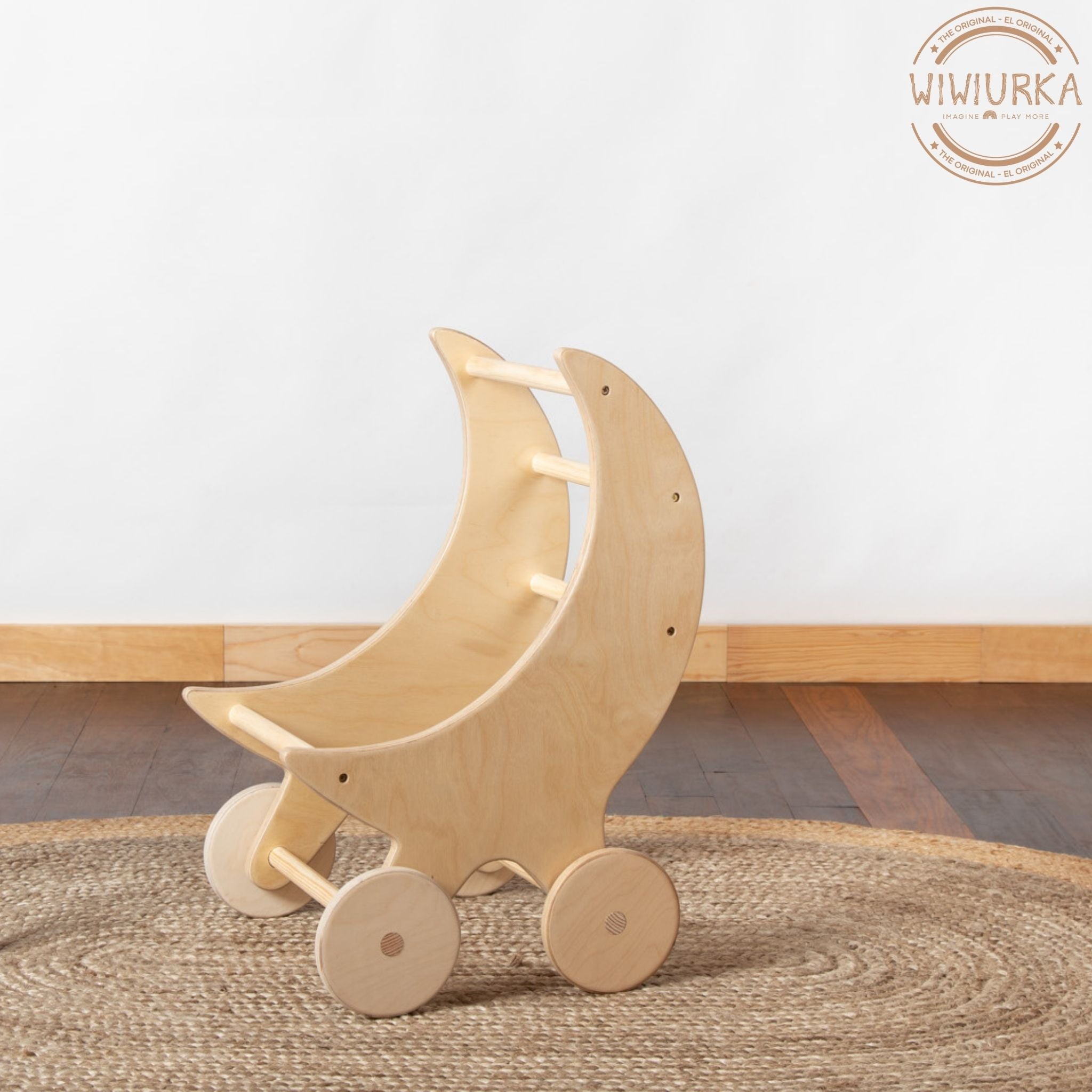 MOON SHAPED DOLL STROLLER by Wiwiurka Toys